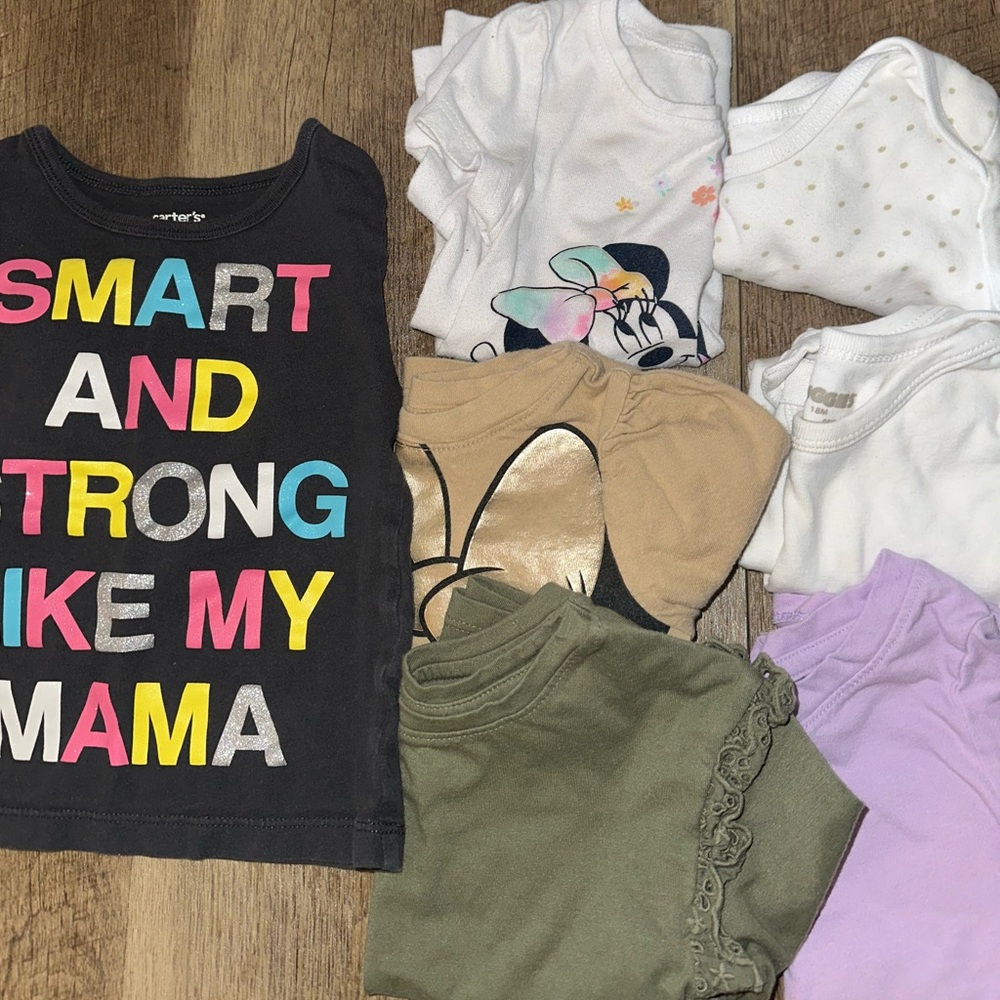 Baby Girl 18 Month Shirt & Onesie Bundle
